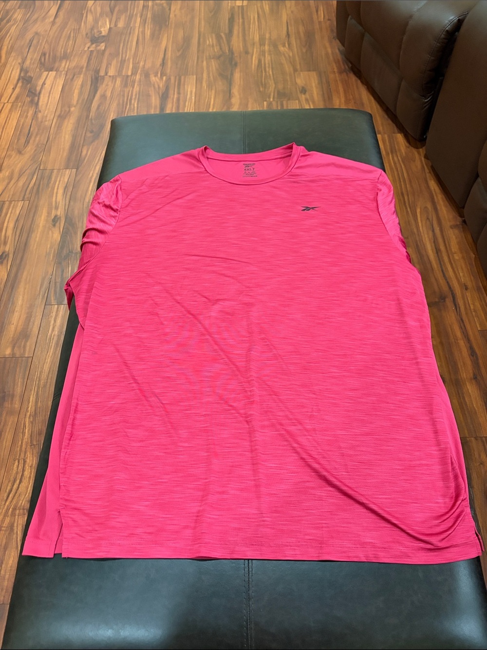 Reebok Men’s Pink Crew Neck Performance Tee
